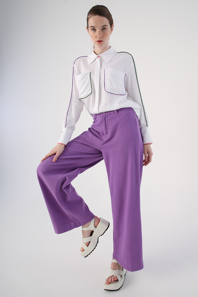 Bowie Wide Leg Trousers / Lilac - Hello My Love