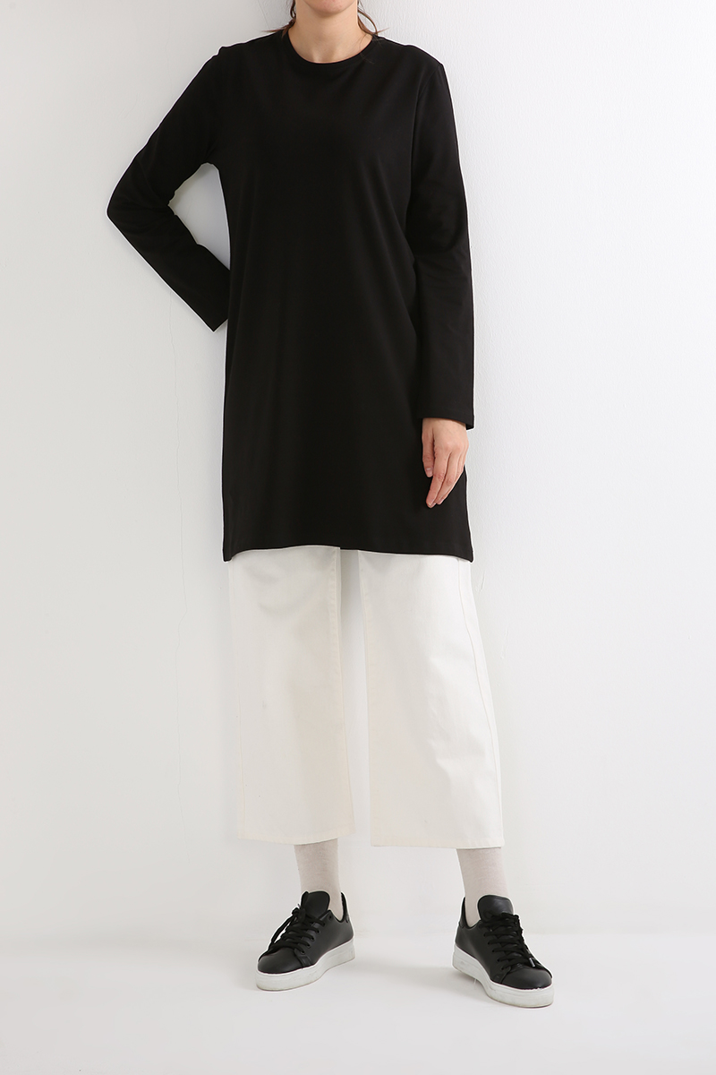 Black clearance sweatshirt tunic